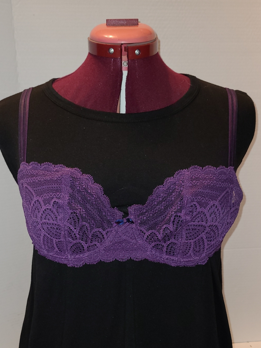 Chantelle Purple Lace Underwire Bra 32C